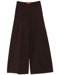 THE LATEST - Wool Blend Flared Trousers - Lyst