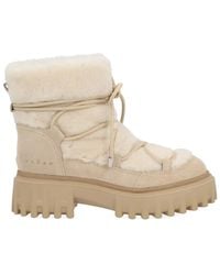 Hogan - Shearling Ankle Boots - Lyst