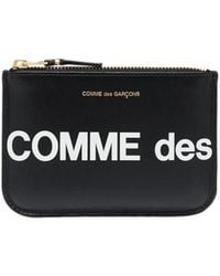 Comme des Garçons - Wallet Logo Detail Leather Pouch - Lyst