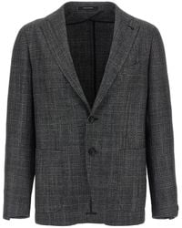 Tagliatore - Check Patterned Blazer - Lyst