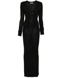 Entire studios - Long Sleeve V Neck Midi - Lyst