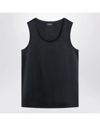 Max Mara - Max Mara S Midnight Satin Top - Lyst