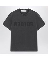 Golden Goose - Anthracite Vintage-Effect T-Shirt - Lyst