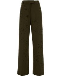 Des Phemmes - Pantalone Palazzo Ricamo - Lyst