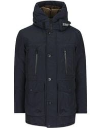 Woolrich - Hooded Zip-Front Coat - Lyst
