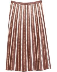 Yves Salomon - Petra Lamb Viscose Polytrephthal Skirt - Lyst