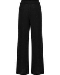 Fabiana Filippi - Cotton And Linen Trousers With Micro Sequins - Lyst