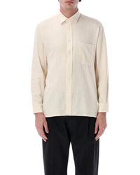 Salvatore Piccolo - Tahiti Ecru Cotton Shirt - Lyst