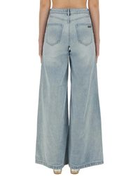 MICHAEL Michael Kors - Wide Leg Jeans Cotton - Lyst