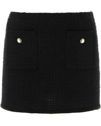 Miu Miu - Boucle Mini Skirt - Lyst