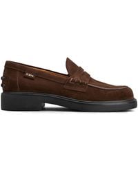 Tod's - Calf Leather Flat Shoes - Lyst