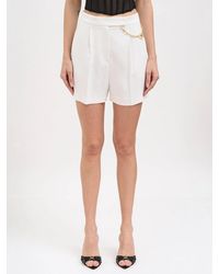 Elisabetta Franchi - Shorts With Jewel Logo - Lyst