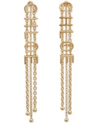 Chloé - Logo-Lettering Chain-Link Earrings - Lyst