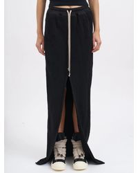 Rick Owens - Phleg Pillar Skirt Fleece Skirt - Lyst
