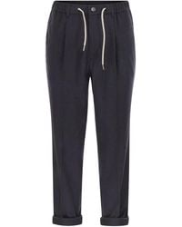 Herno - Cashmere And Silk Trousers - Lyst