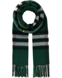 Burberry - Embroidered Cashmere Scarf - Lyst