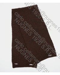 MM6 by Maison Martin Margiela - Wool Blend Scarf With Distressed Effect - Lyst