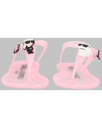 KARL LAGERFELD - Sandalo Infradito - Lyst