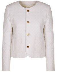 Celine - Chelsea Button-Front Cotton Jacket - Lyst
