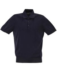 Brunello Cucinelli - Lightweight Cotton Knit Polo Shirt - Lyst