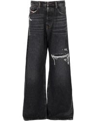 DIESEL - Loose High Rise Jeans - Lyst
