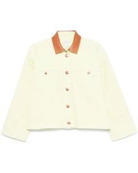 forte_forte - Daffodil Peached Cotton Worker Jacket - Lyst