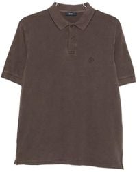 Herno - Logo Cotton Polo Shirt - Lyst