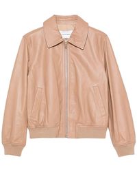 Yves Salomon - Zip-Up Leather Jacket - Lyst