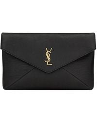 Saint Laurent - Pochette "Envelope Cassandre" Large - Lyst