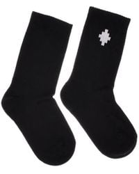 Marcelo Burlon - Marcelo Burlon County Of Milan Logo Cross High Socks - Lyst