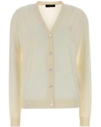 Gucci - Ivory Wool Cardigan - Lyst