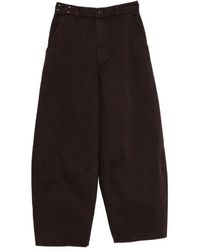 Alysi - Cotton Barrel Trousers - Lyst