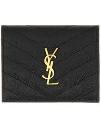 Saint Laurent - Portafoglio "Cassandre" - Lyst