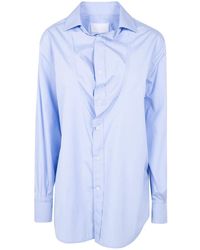 Maison Margiela - Blouse With Folded Collar - Lyst
