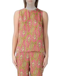 Etro - Paisley Foliage Pattern Top - Lyst