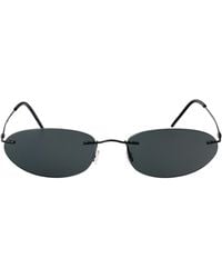 Giorgio Armani - Matte Metal Sunglasses - Lyst