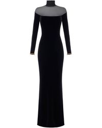 Elisabetta Franchi - High Neck Long Dress - Lyst