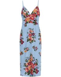 Dolce & Gabbana - Dolce & Gabbana 'Mazzo Di Fiori' Print Dress - Lyst