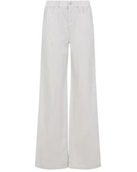 Brunello Cucinelli - Wide Trousers - Lyst