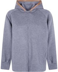Semicouture - Double Wool Hooded Bomber Jacket - Lyst