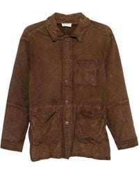 P.A.R.O.S.H. - Suede Leather Jacket - Lyst