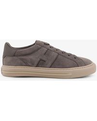 Hogan - H691 Allacciato H Suede Low-Top Sneakers - Lyst