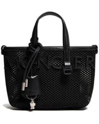 Moncler - Very Mesh And Leather Tote Bag - Lyst