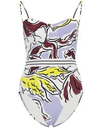Tory Burch - One-Piece Swimsuit Recycled Polyamide Swim Shorts - Lyst