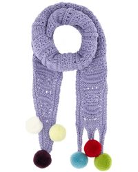 JW Anderson - Jw Anderson Lilac Cotton Scarf - Lyst