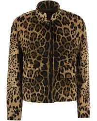 Max Mara - Mstedro – Cropped Animal-Print Cotton Jacket - Lyst