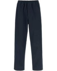 Prada - Navy Blue Cotton Pant - Lyst