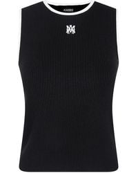 Amiri - Ma" Rib Knit Tank Top - Lyst