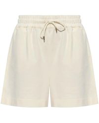 Moncler - Cotton Fleece Shorts - Lyst