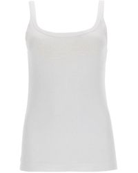 Dolce & Gabbana - Dolce & Gabbana Tank Top With Logo - Lyst